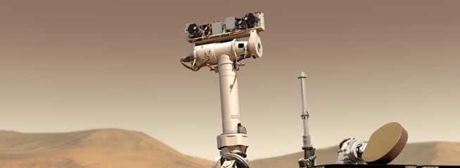  The curiosity rover